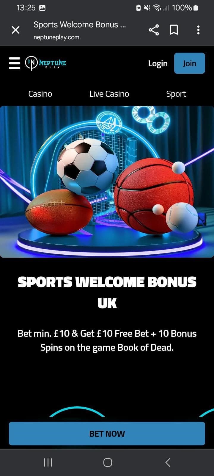 £10 free bet 