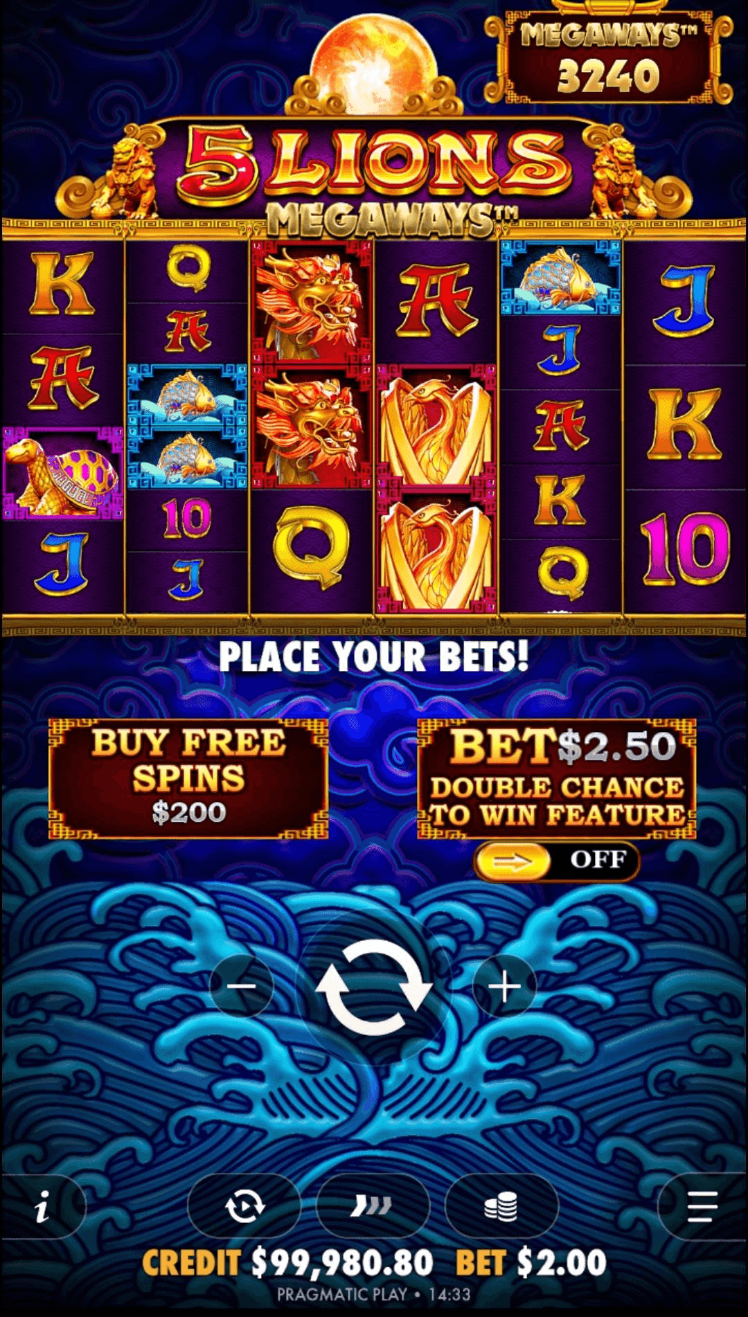 5 lions megaways Demo Mode vs Real Money Mode.png