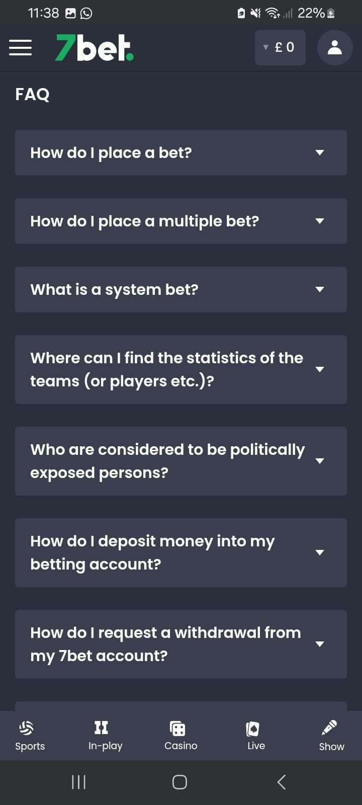 7bet Customer Support