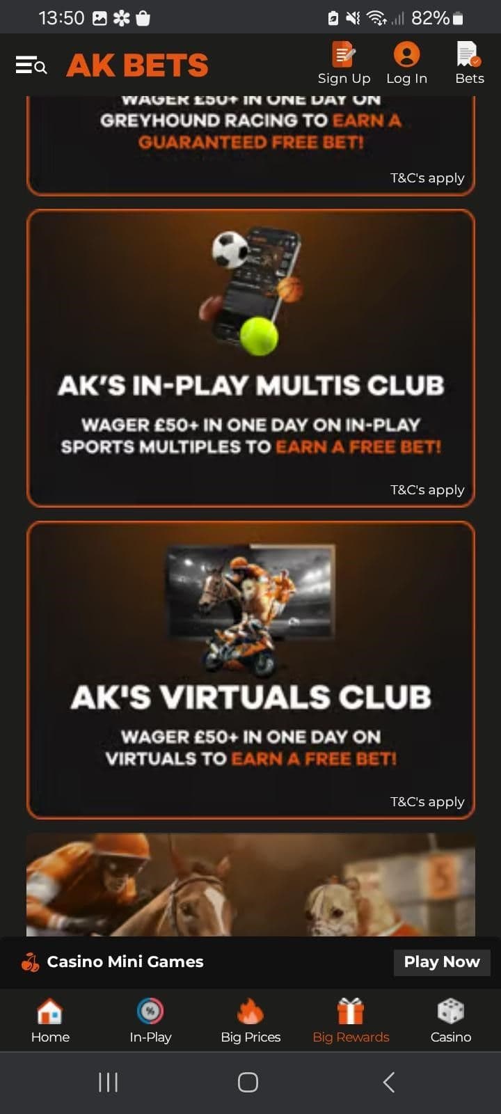 AK’s In Play Multis Club. 