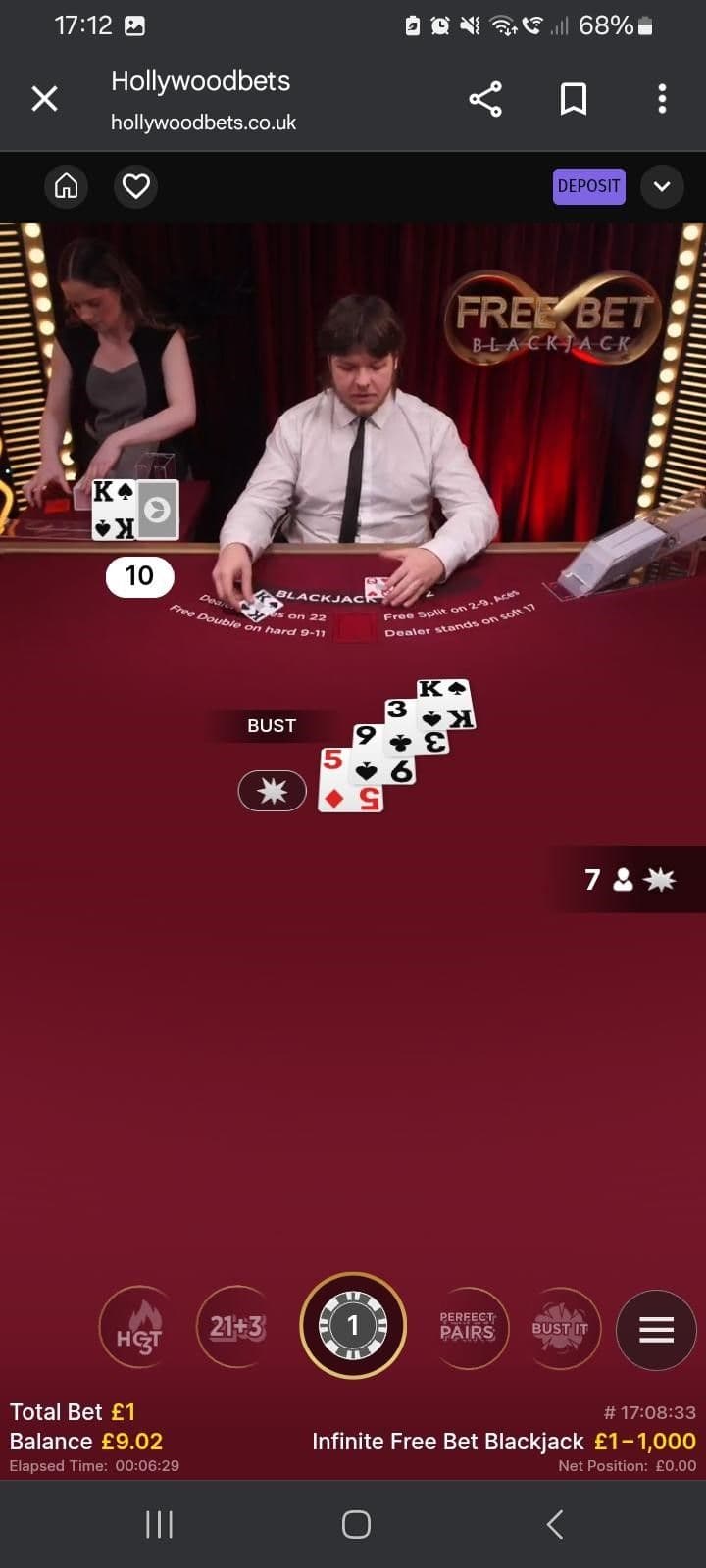 Accept free doubles or splits when offered.