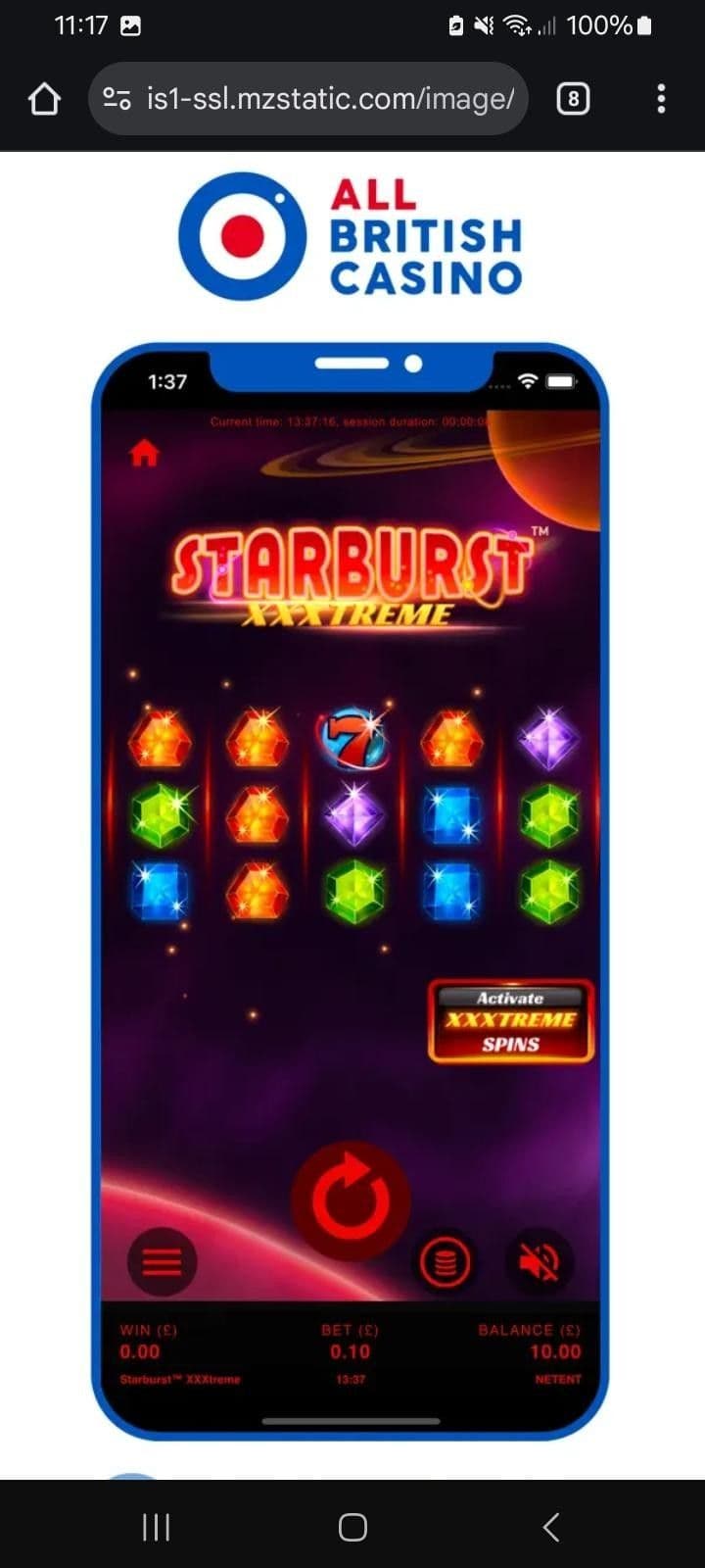 All British Casino App Mobile Version