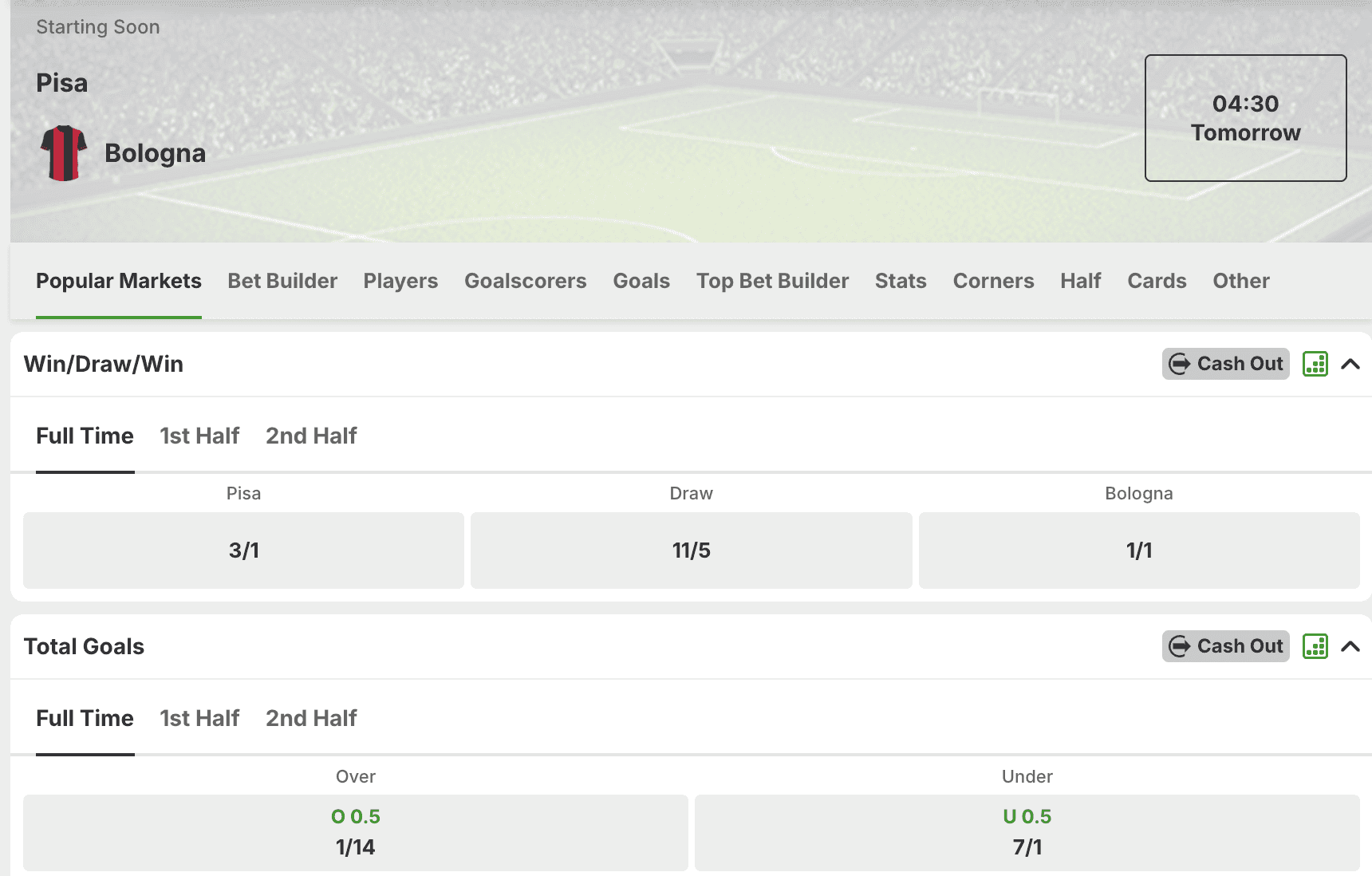 Back the Under in Mid-Table Tactical Mirrors