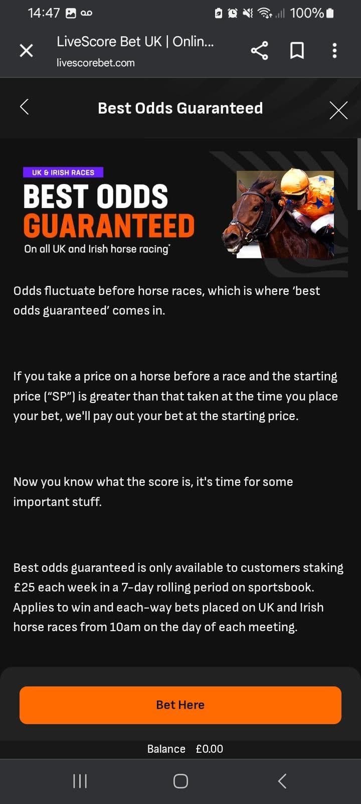 Best Odds Guaranteed