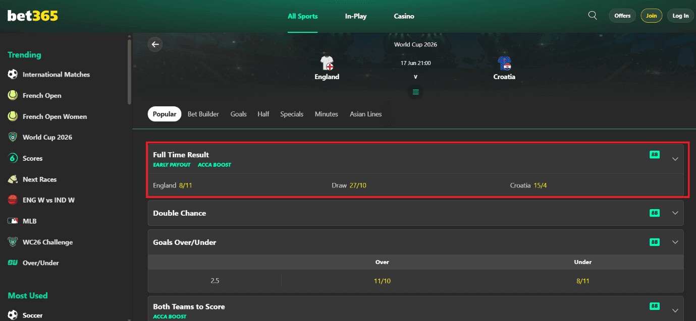 Bet365 sportsbook 
