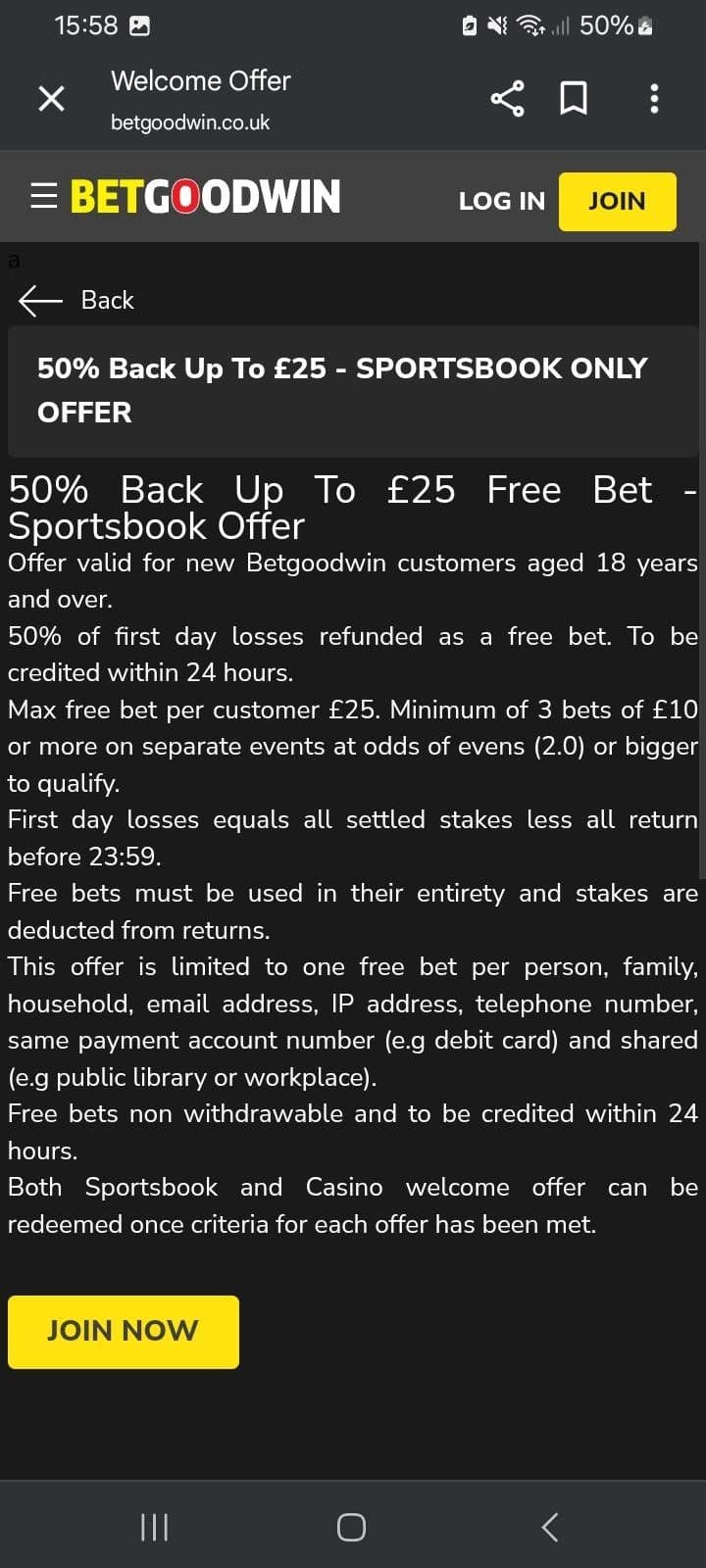 BetGoodwin Have a Sports and Casino Welcome Bonus