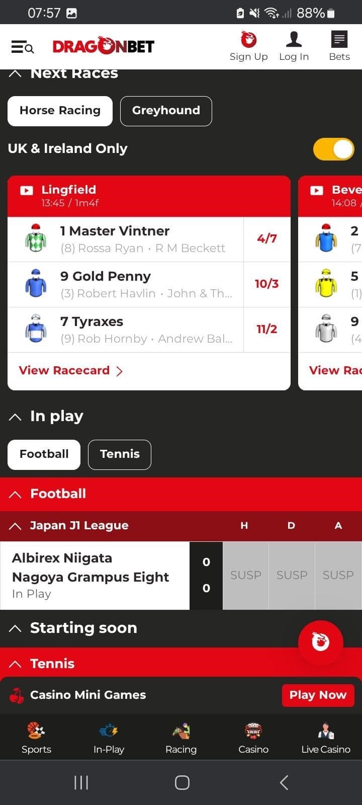 Betting Markets at Dragon Bet 