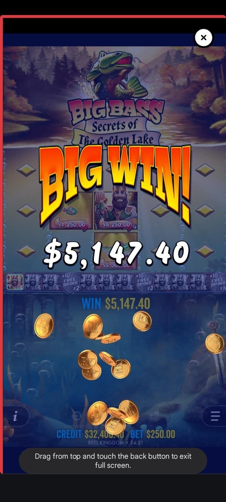 Big Bass Secrets Of The Golden Lake Slot Bonuses.jpg