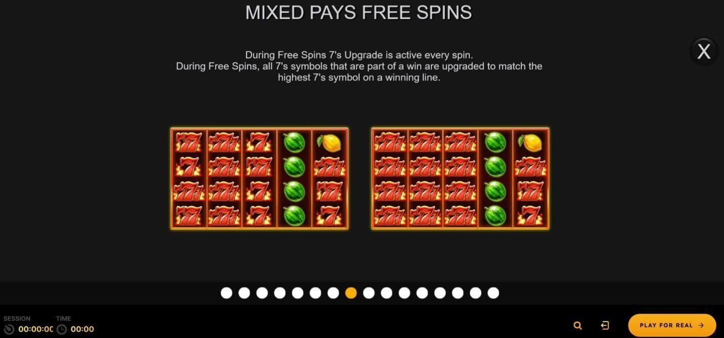 Burn 7s Burn Mixed Pays Free Spins 
