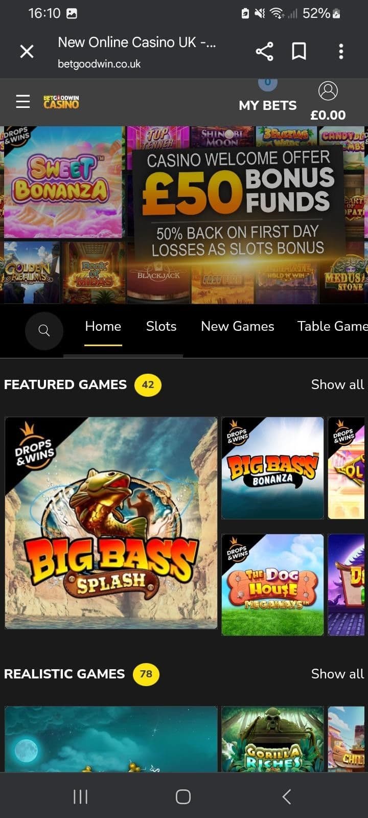 Casino Game Selection Betgoodwin