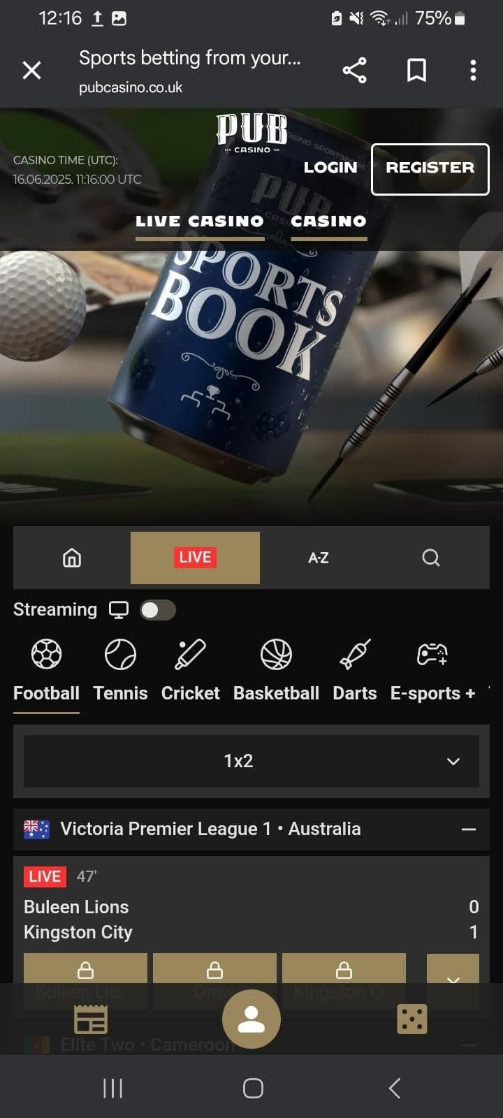 Casino Sports Betting Odds 