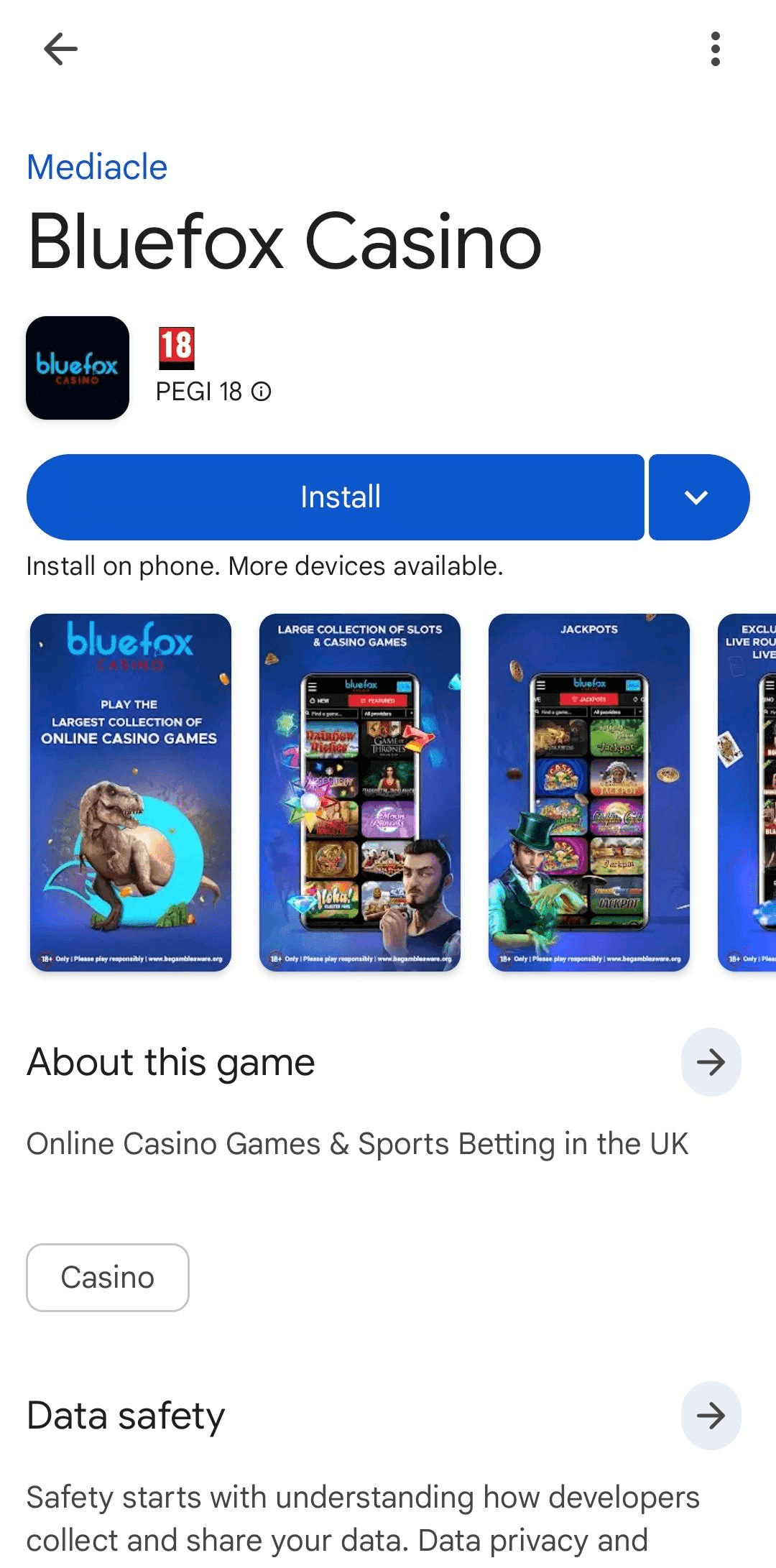 Click install bluefox