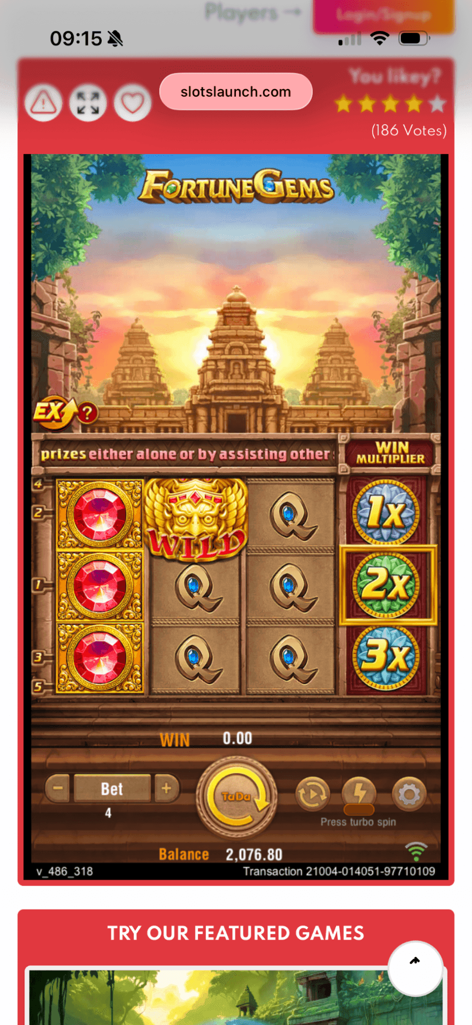 Click on the spin button