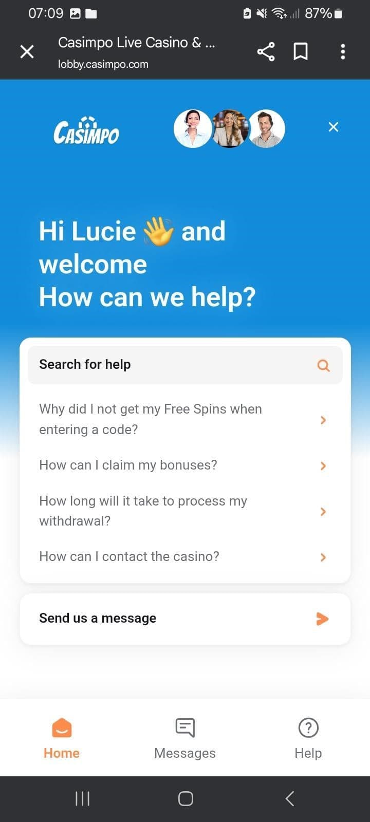 Complaints and Disputes casimpo