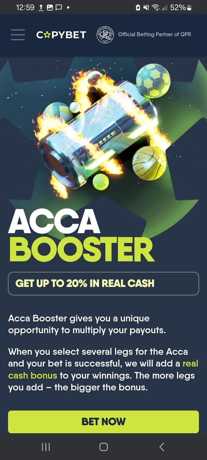 CopyBet Acca Booster