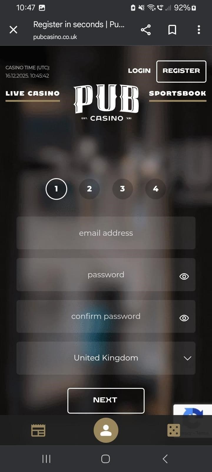 Create an account and verify your identity