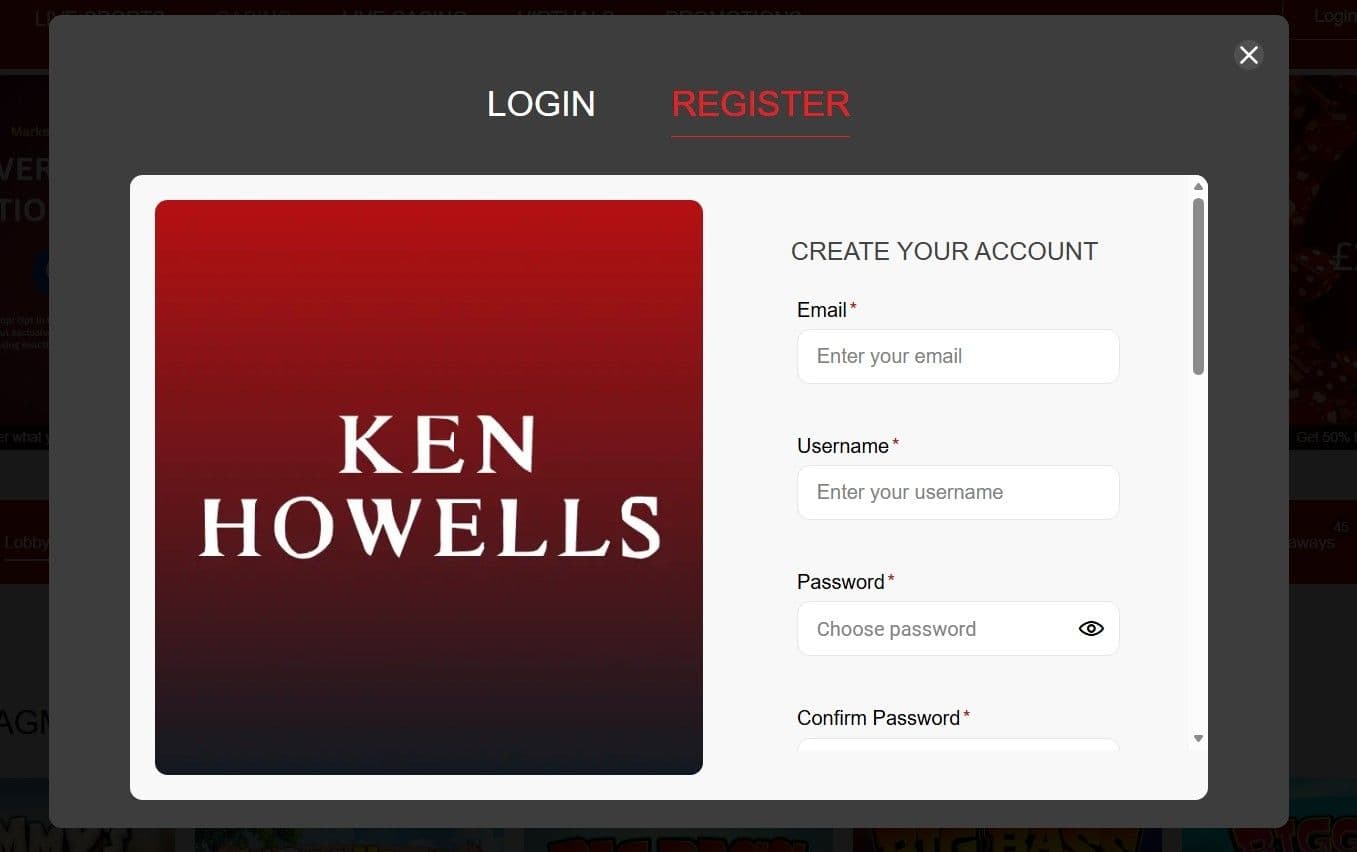 Create your account credentials