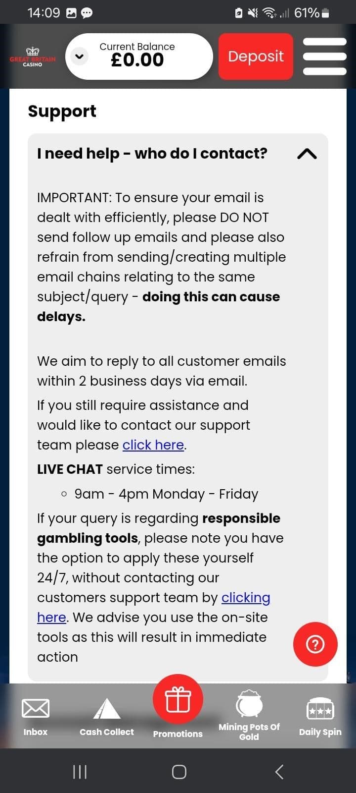 Customer Support Great Britain