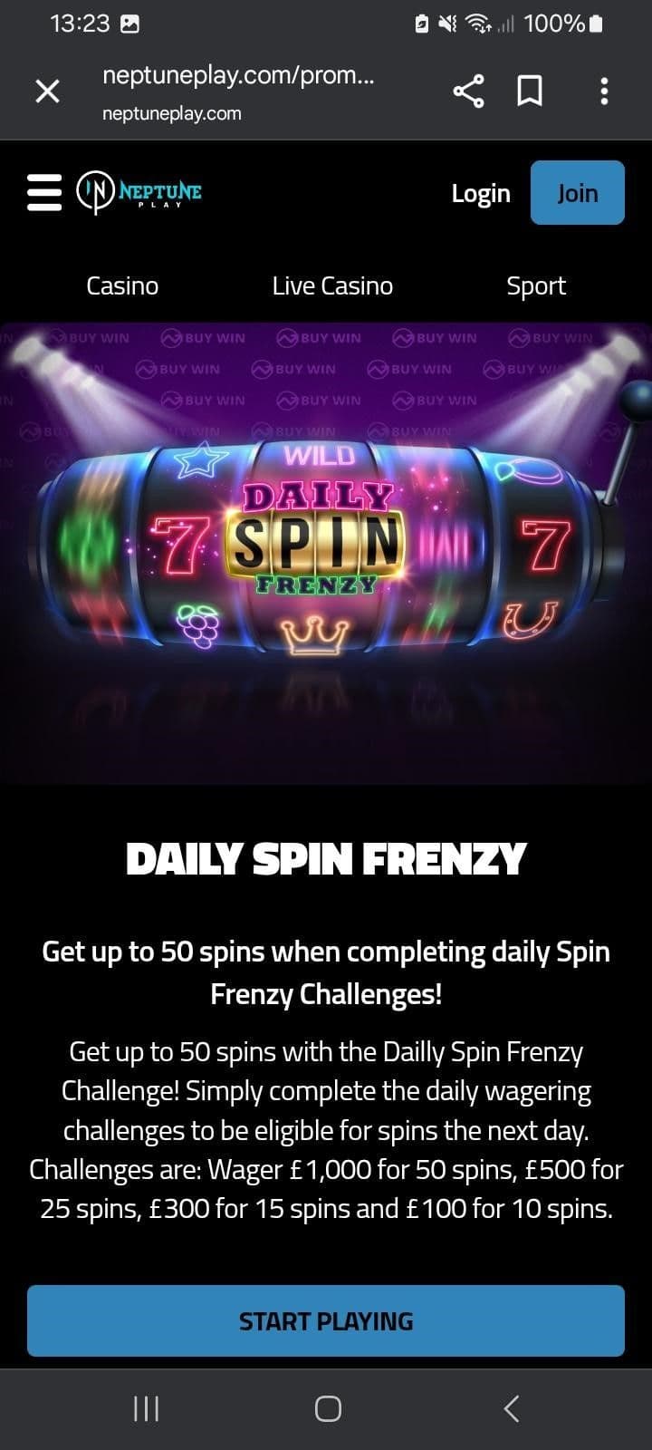 Daily Spin Frenzy