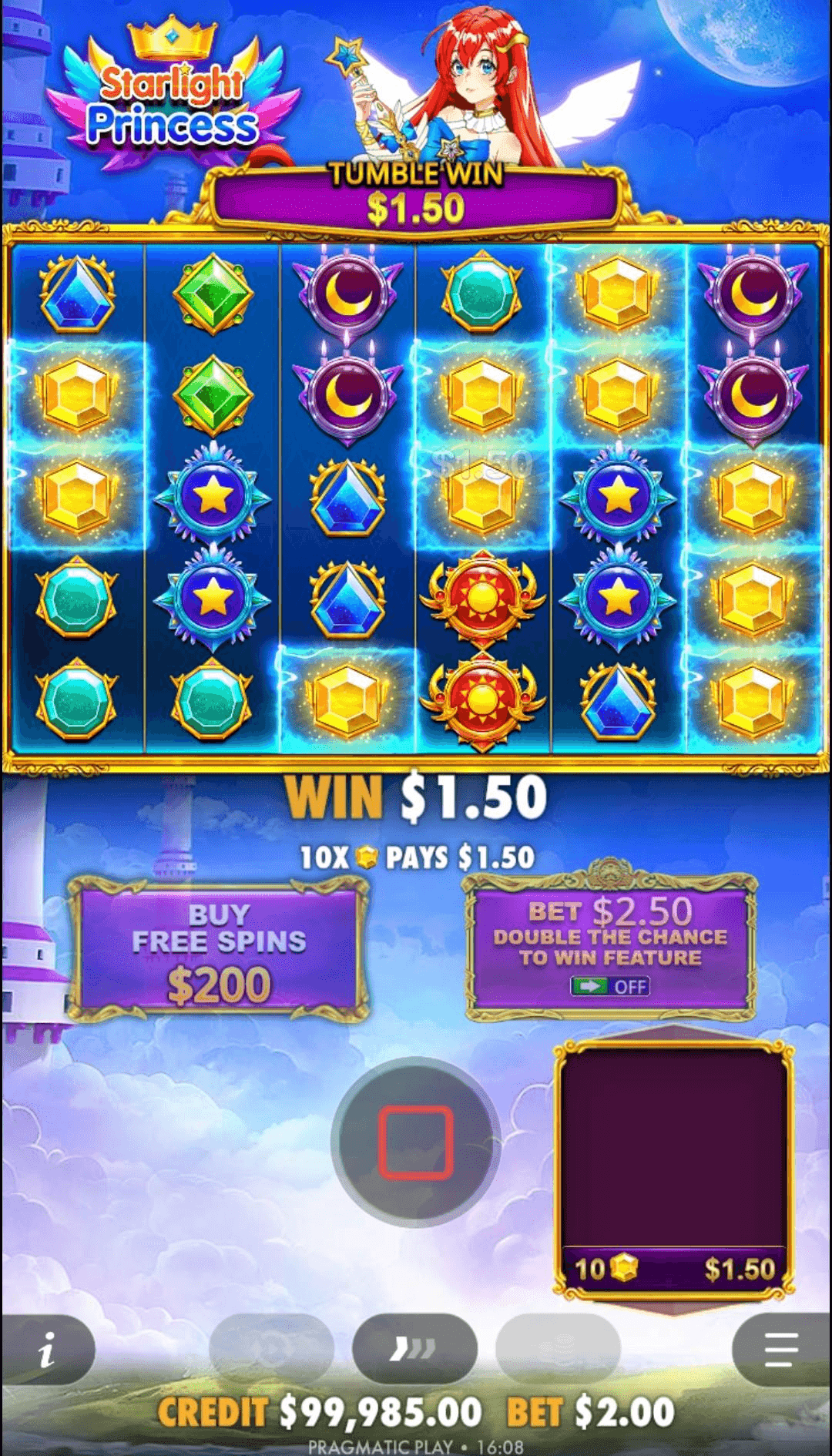 Demo Mode vs Real Money Mode starlight princess.png