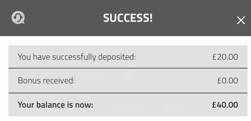 Deposit time is quick