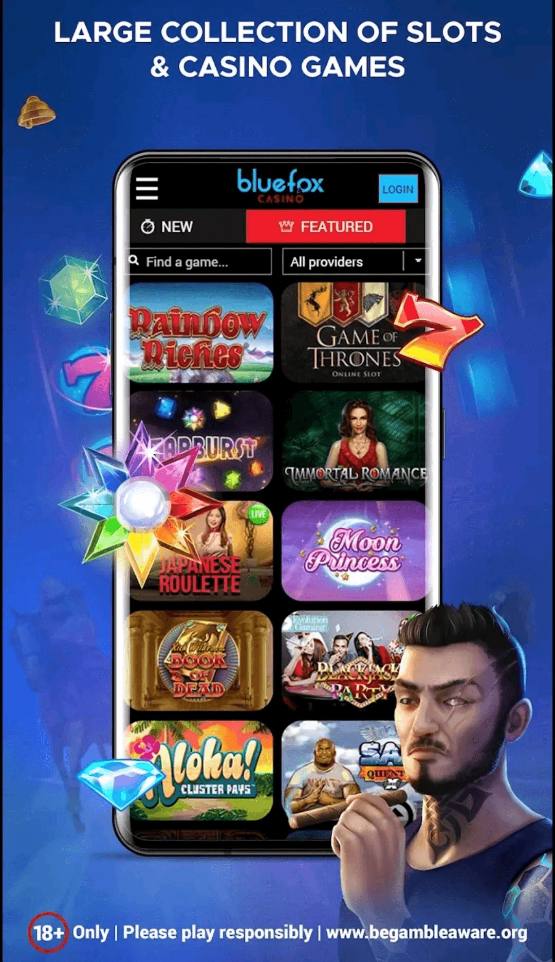 Download the Bluefox Casino App