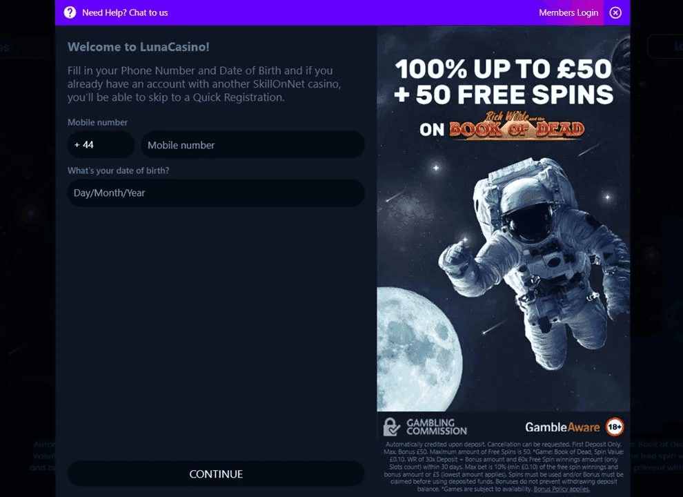 Enter your information