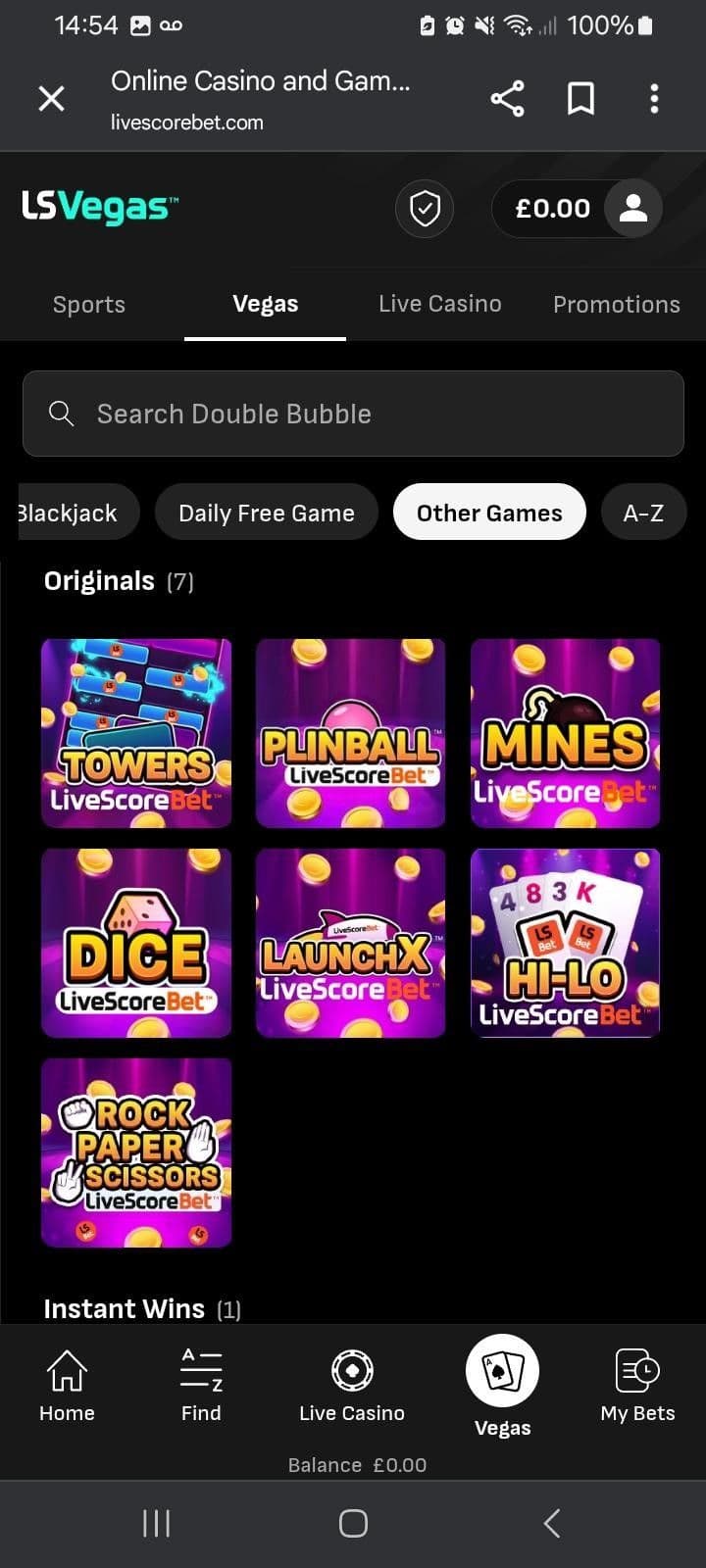 Exclusive Games livescore