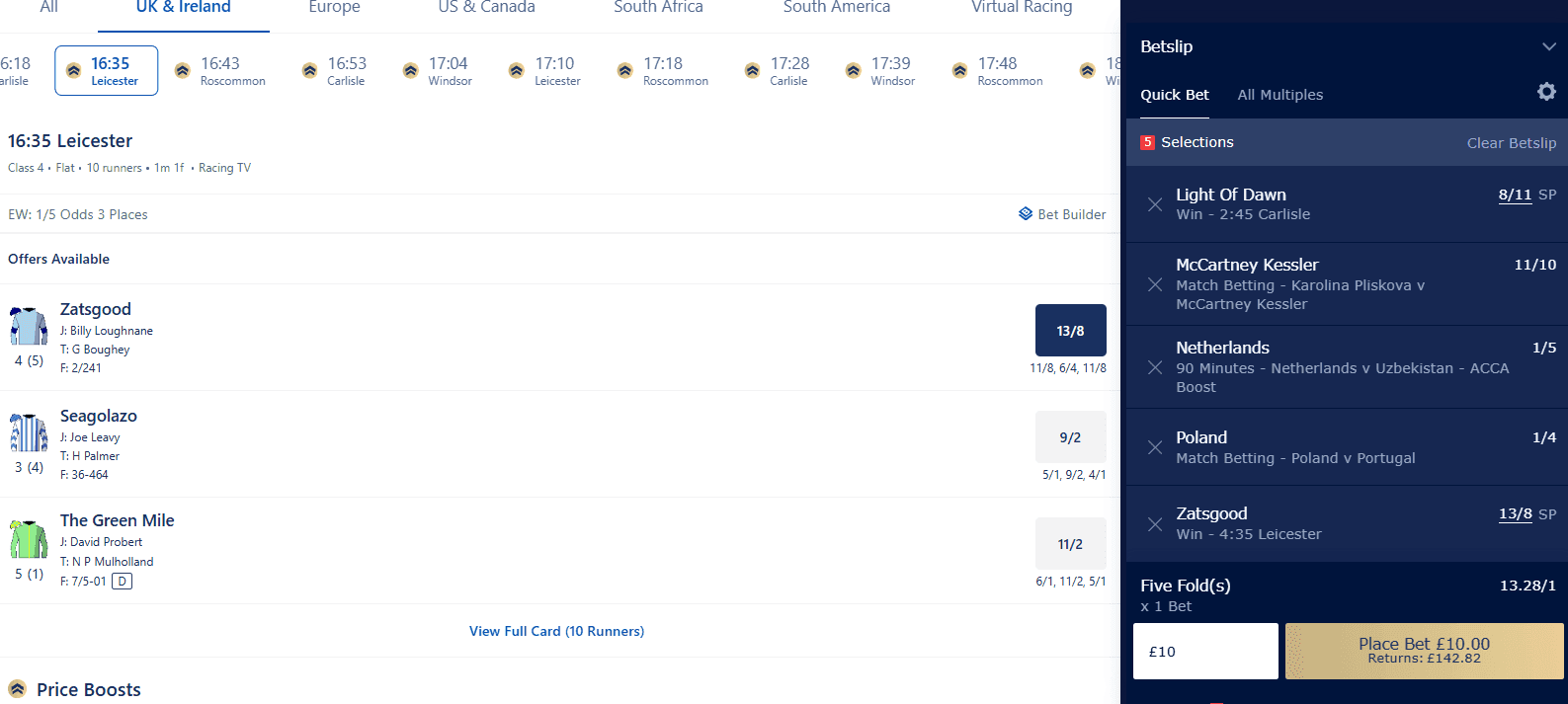 Five-fold accumulator example