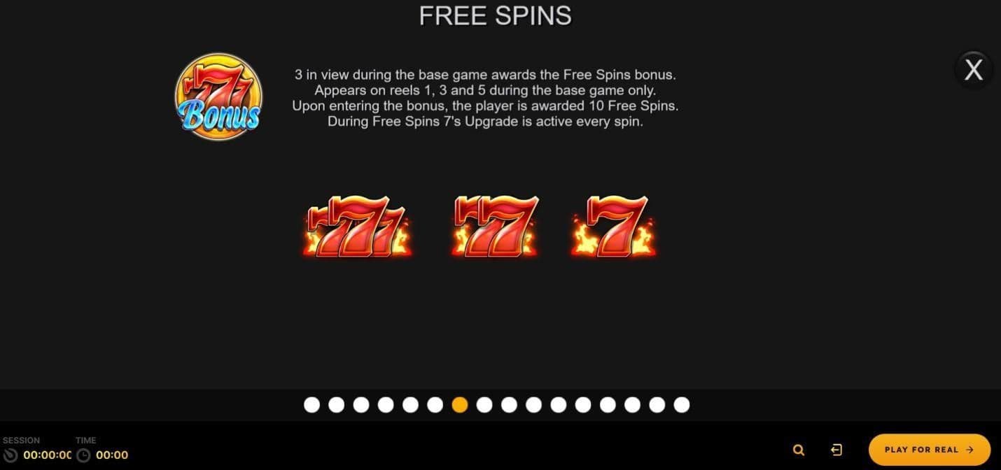 Free Spins Feature (from paytable)