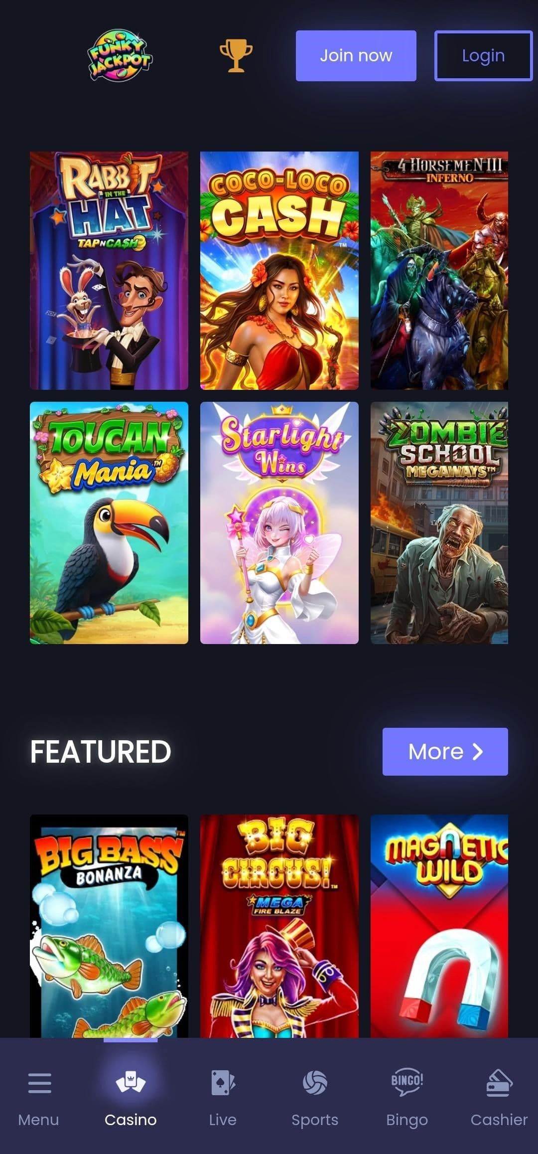 Funky Jackpot Casino Review