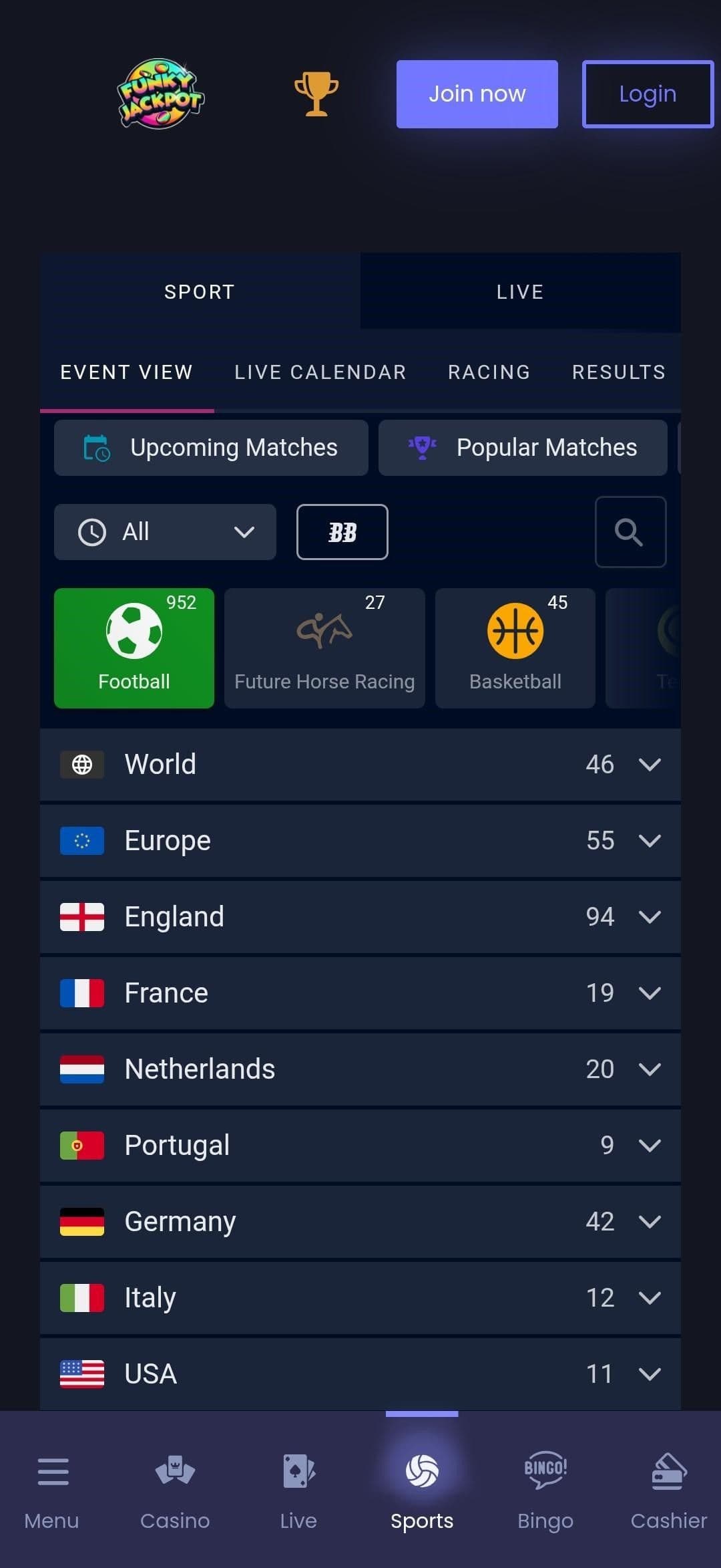 Funky Jackpot Sports Betting Review