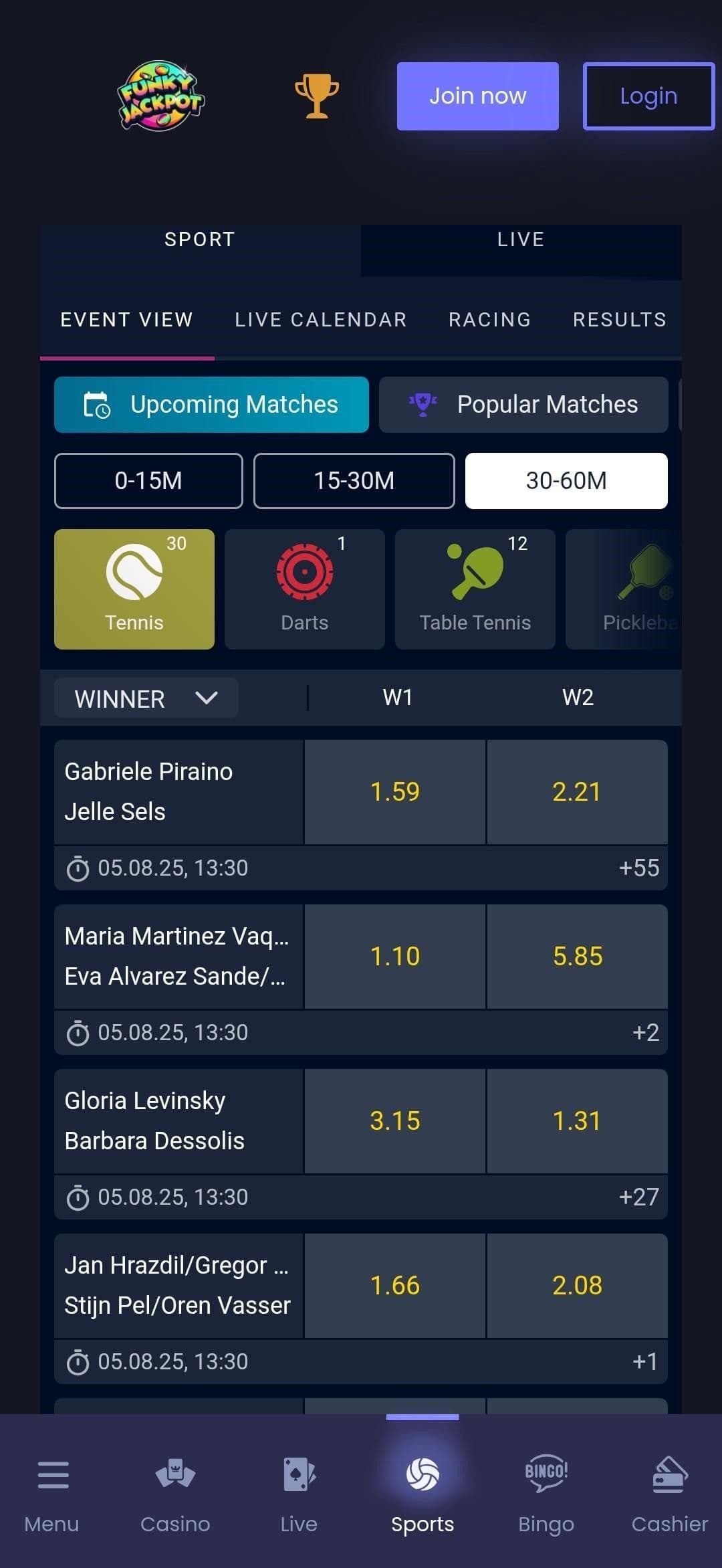 Funky Jackpot User Experience & Website Design 