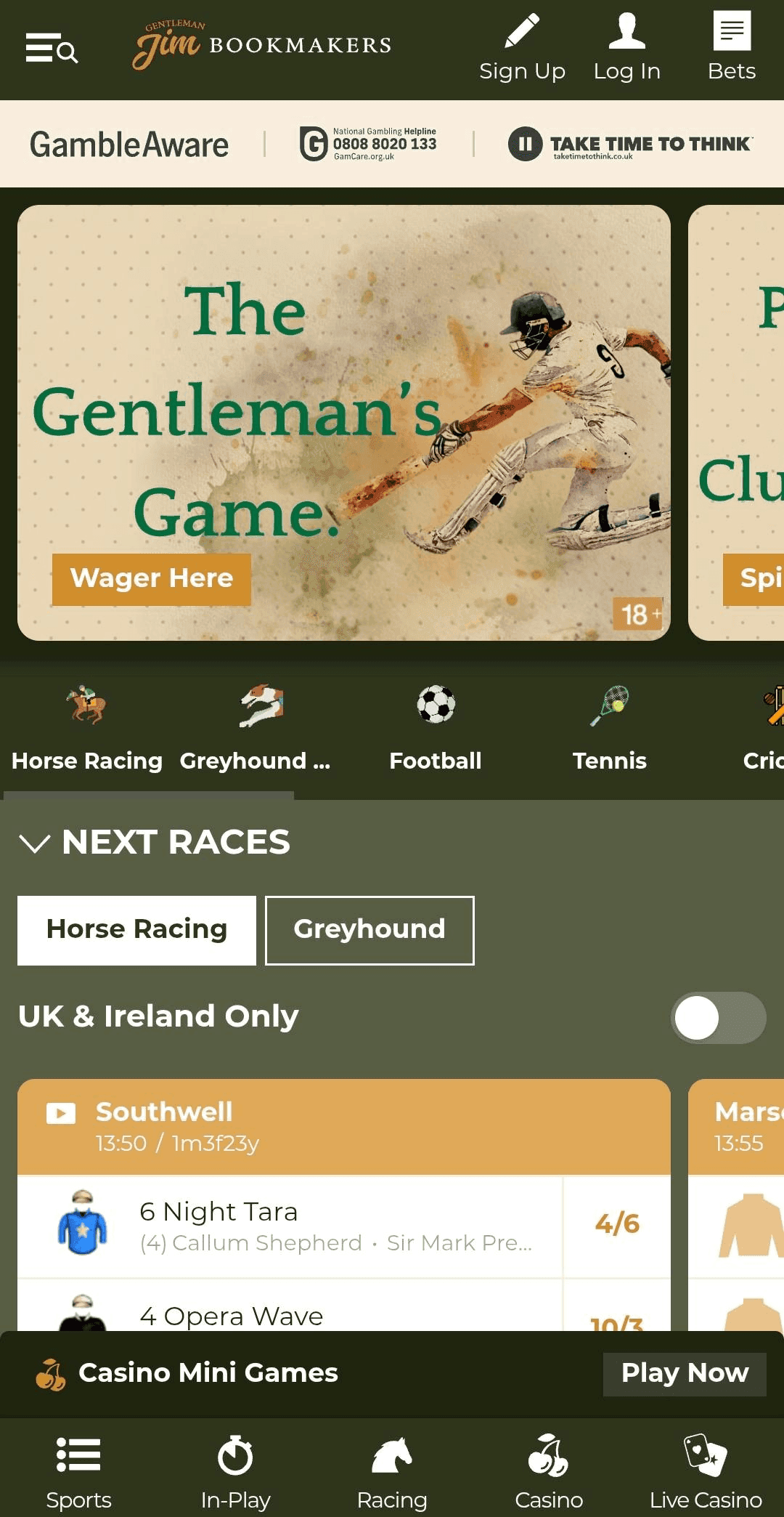 Gentleman Jim User Experience & Website Design 