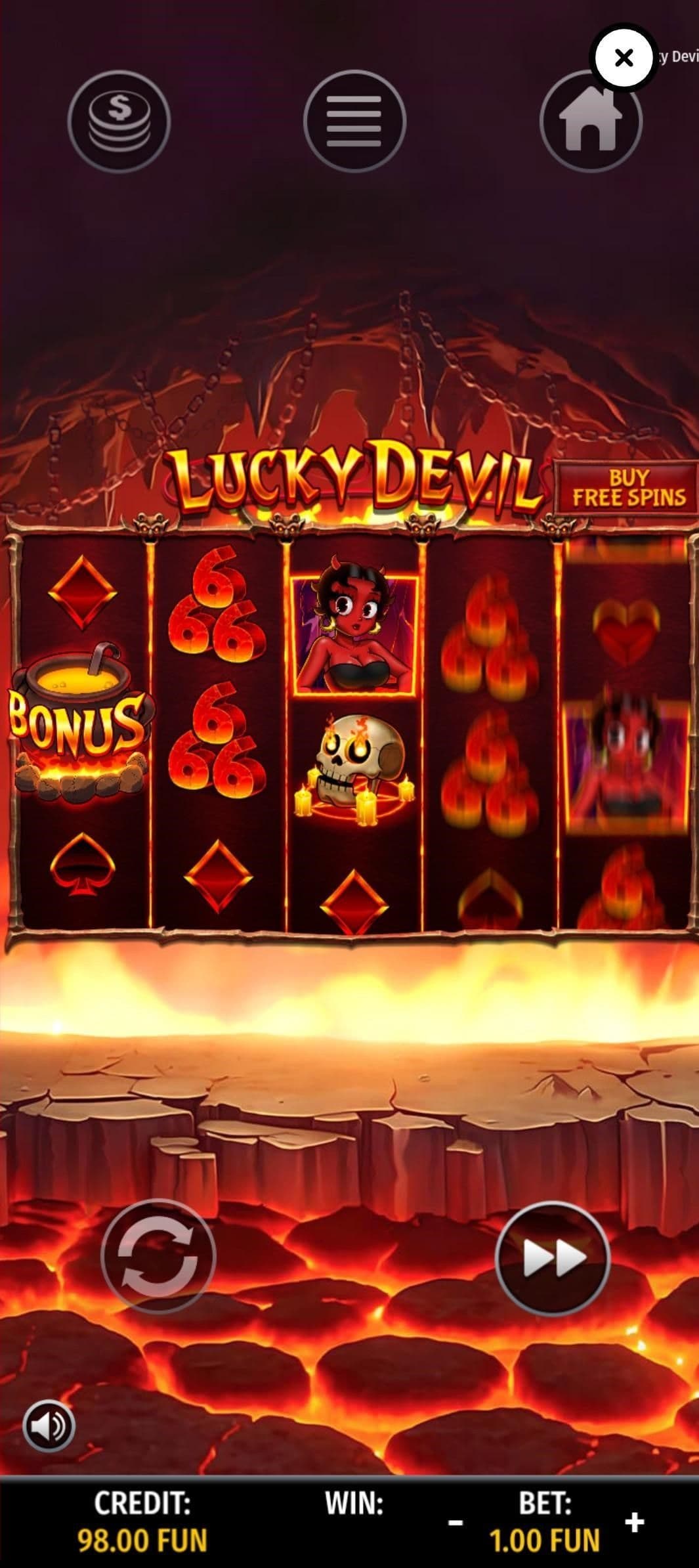 Hit the spin button!