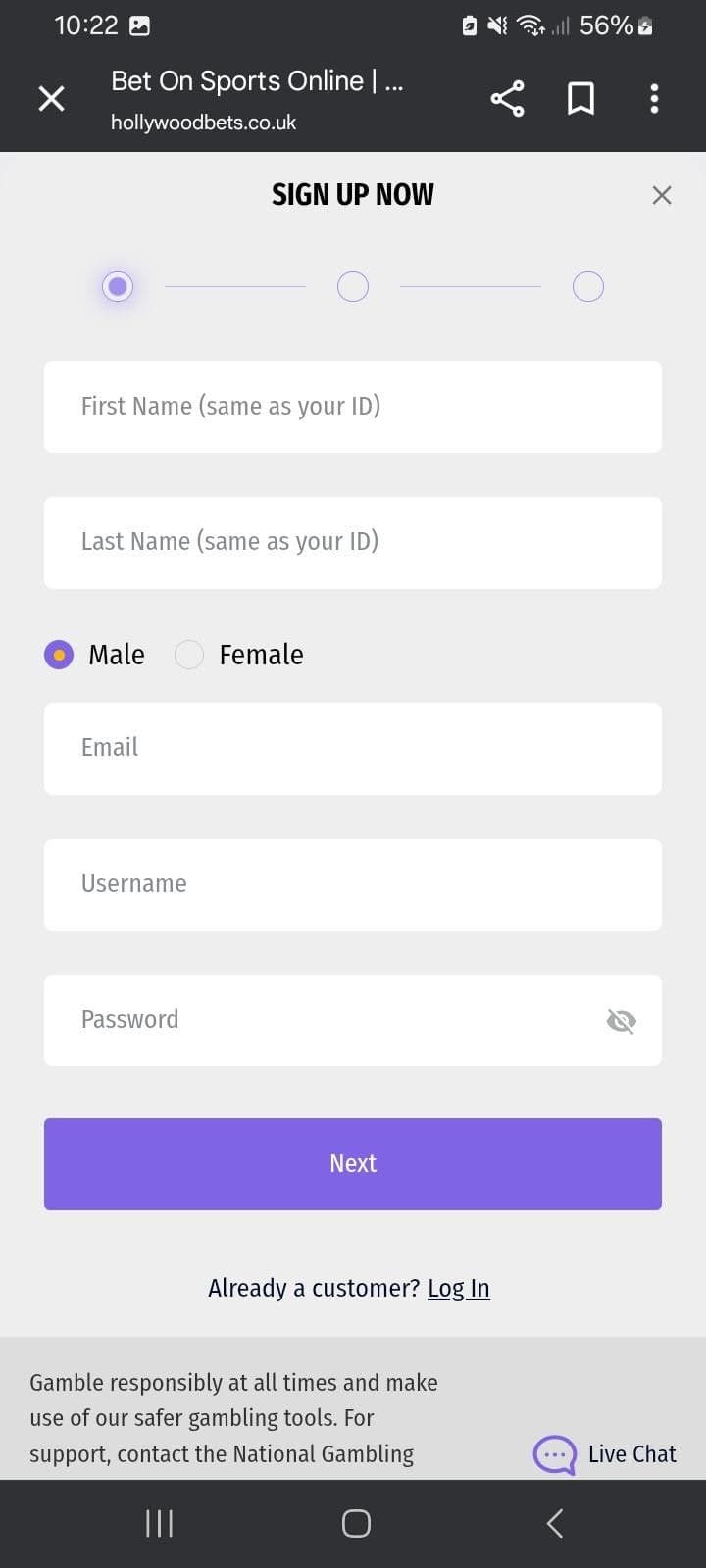 Hollywoodbets Registration Guide