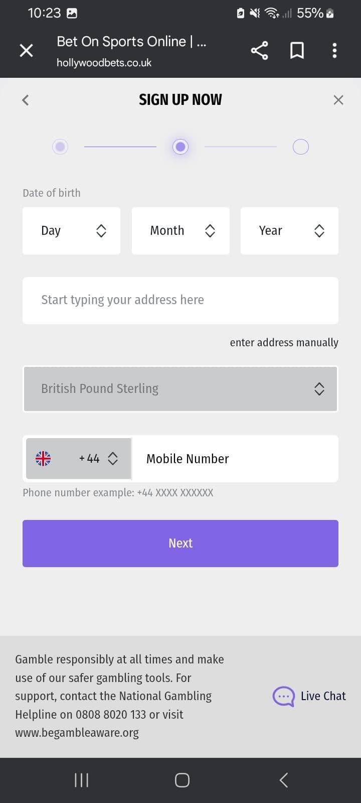 Hollywoodbets Registration Guide