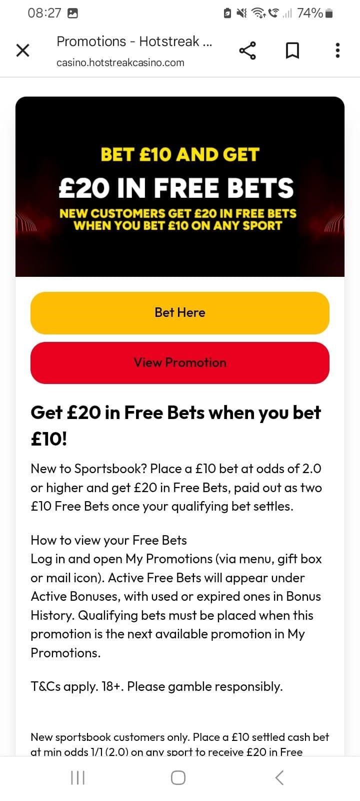 Hot Streak Have a Welcome Bonus