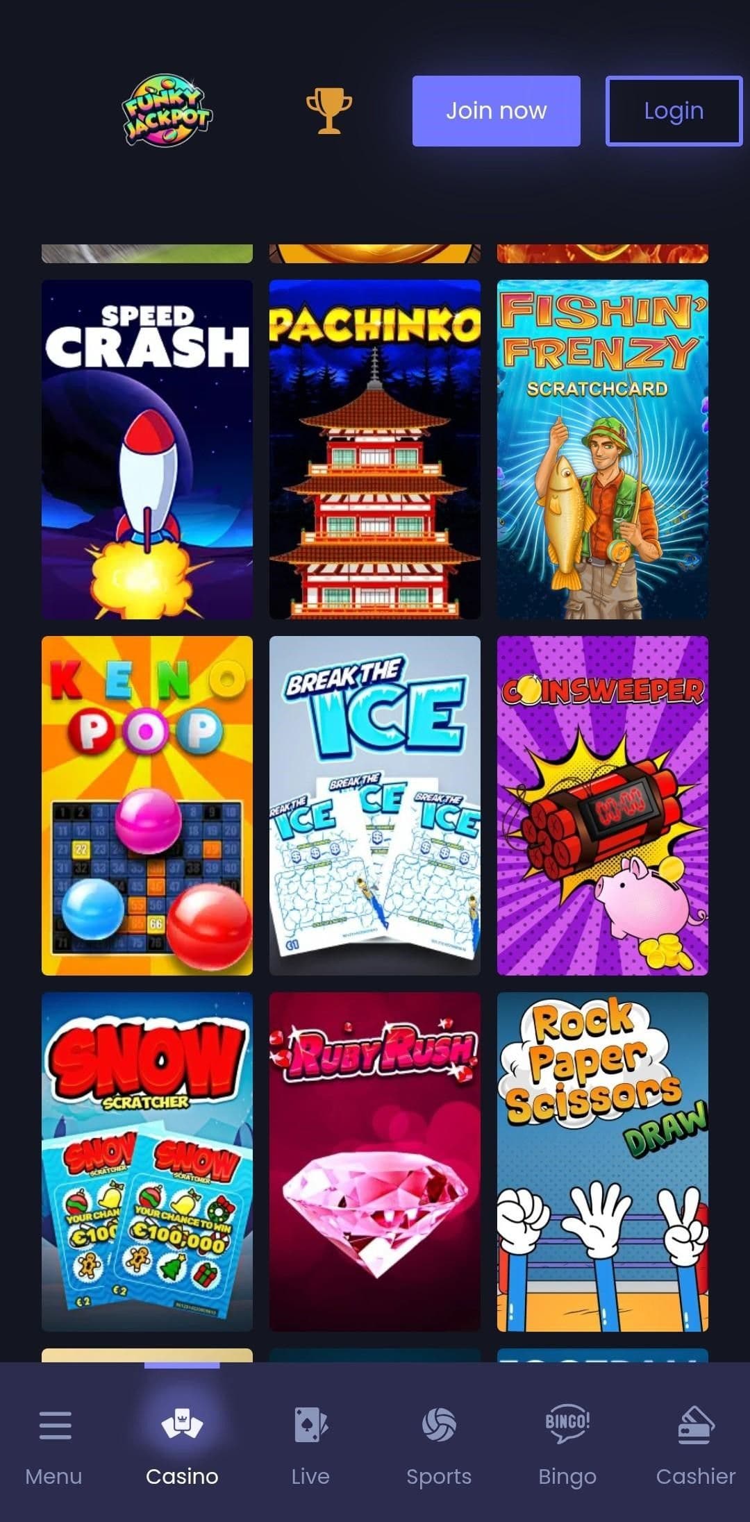 Instant Games funky