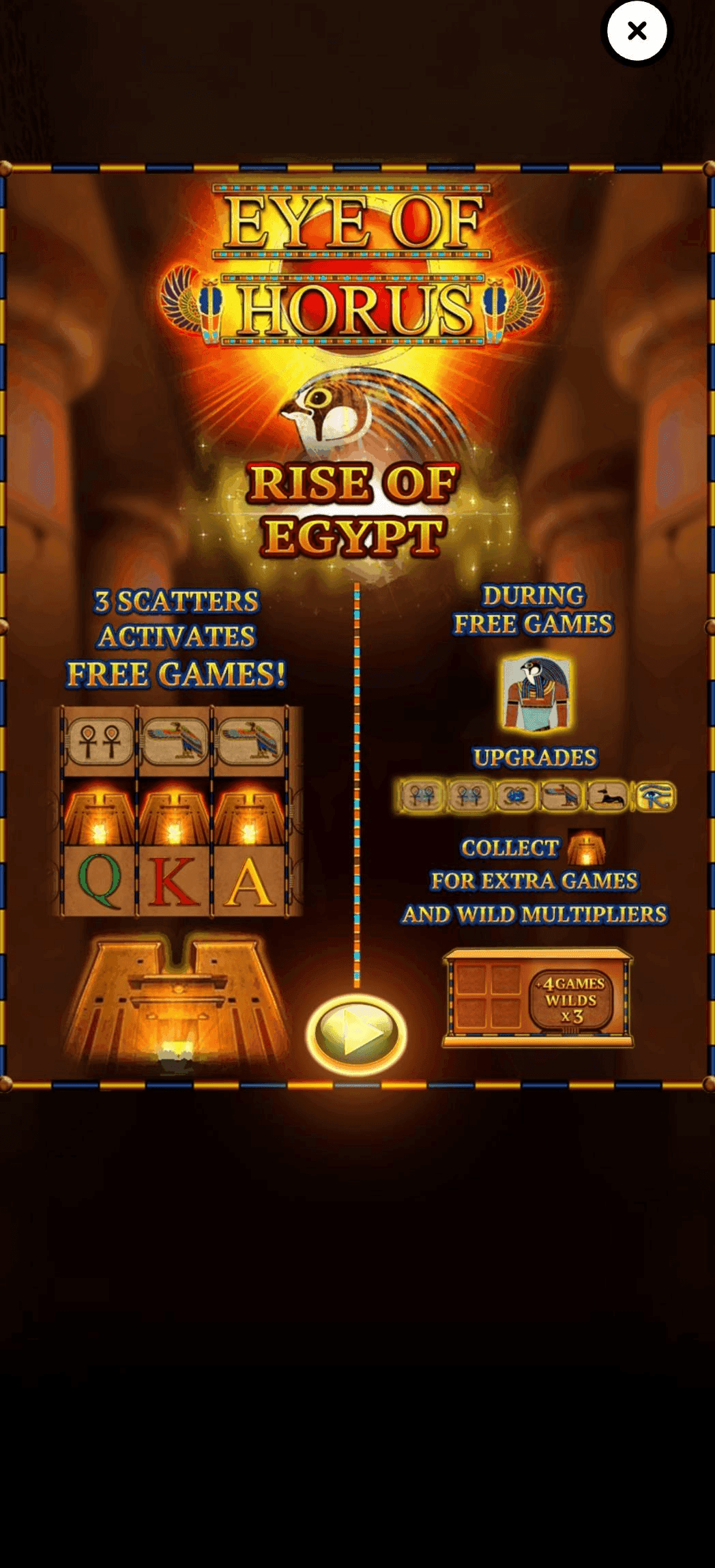 Land three or more scatter symbols 