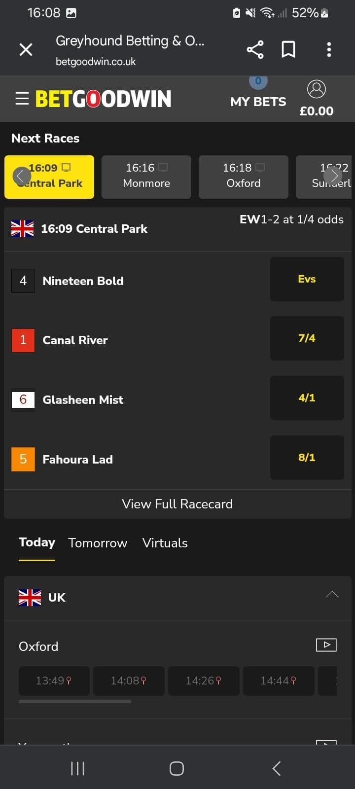 Live Betting & Streaming Betgoodwin