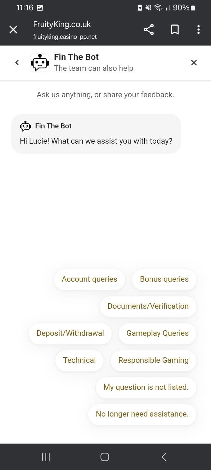 Live Chat Test 