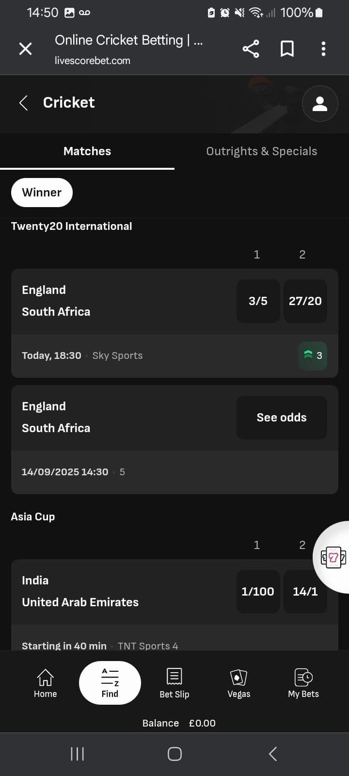 LiveScore Bet Desktop vs. Mobile 