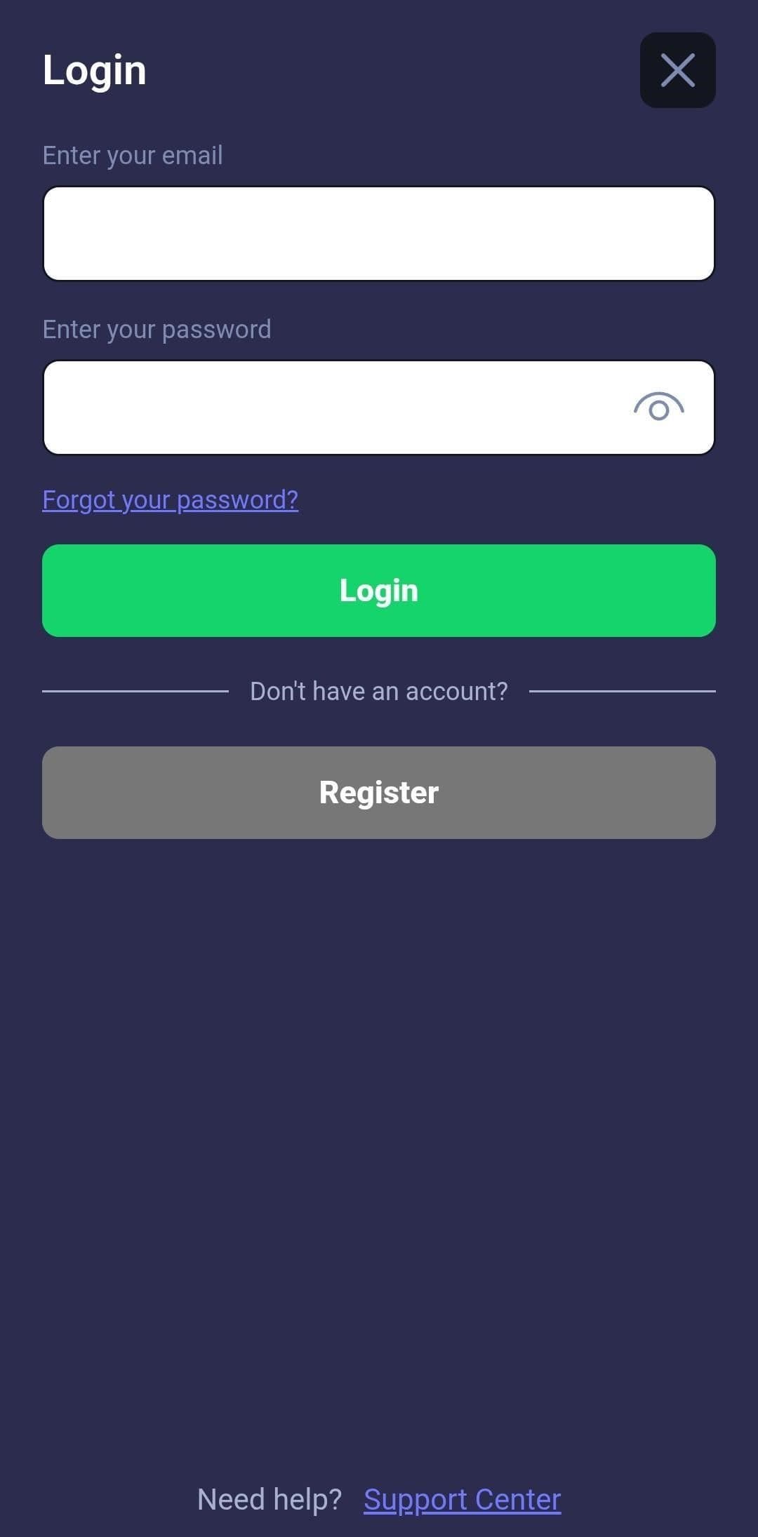 Login into your Casino King's account 