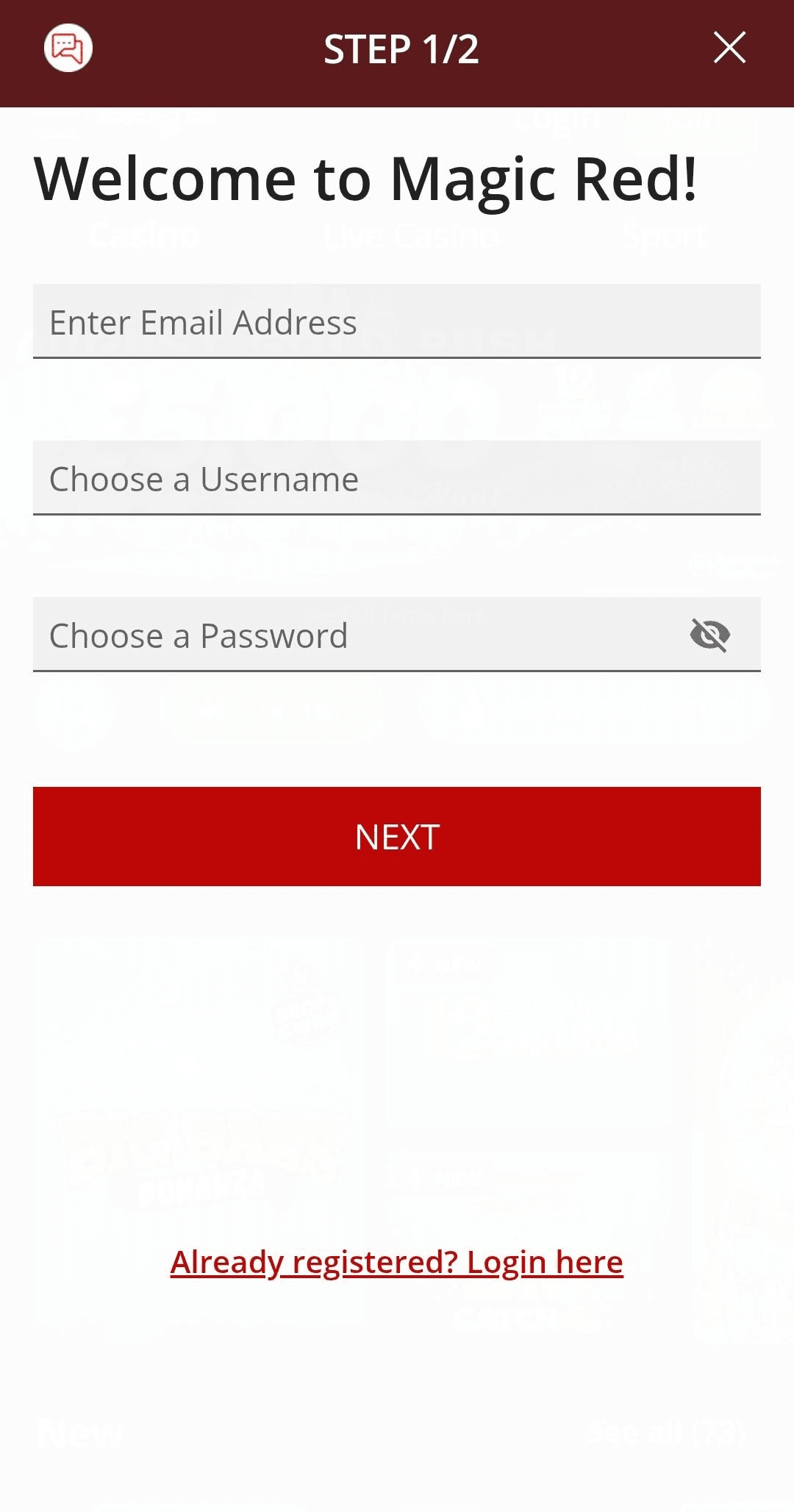 Magic Red Registration Guide