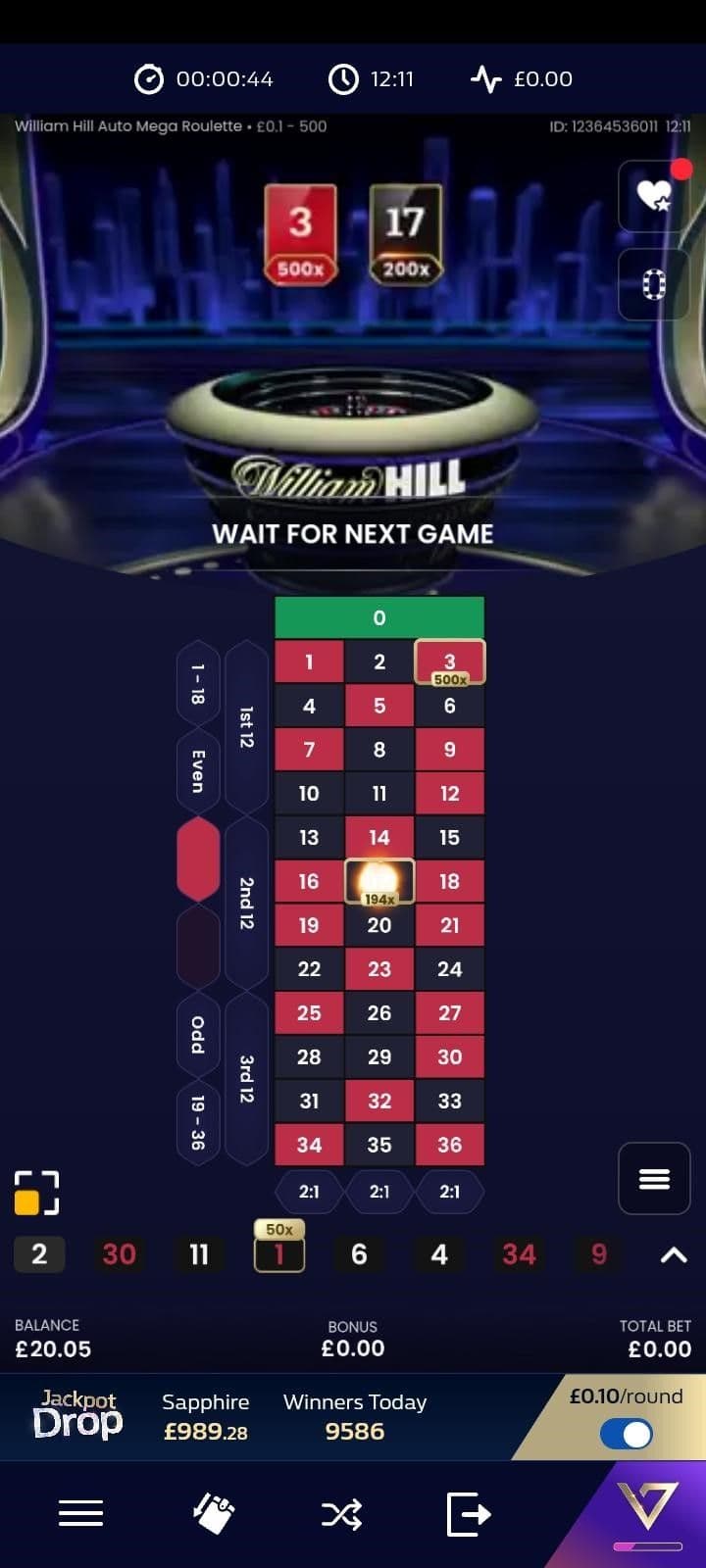 Mega Lucky Numbers are selected