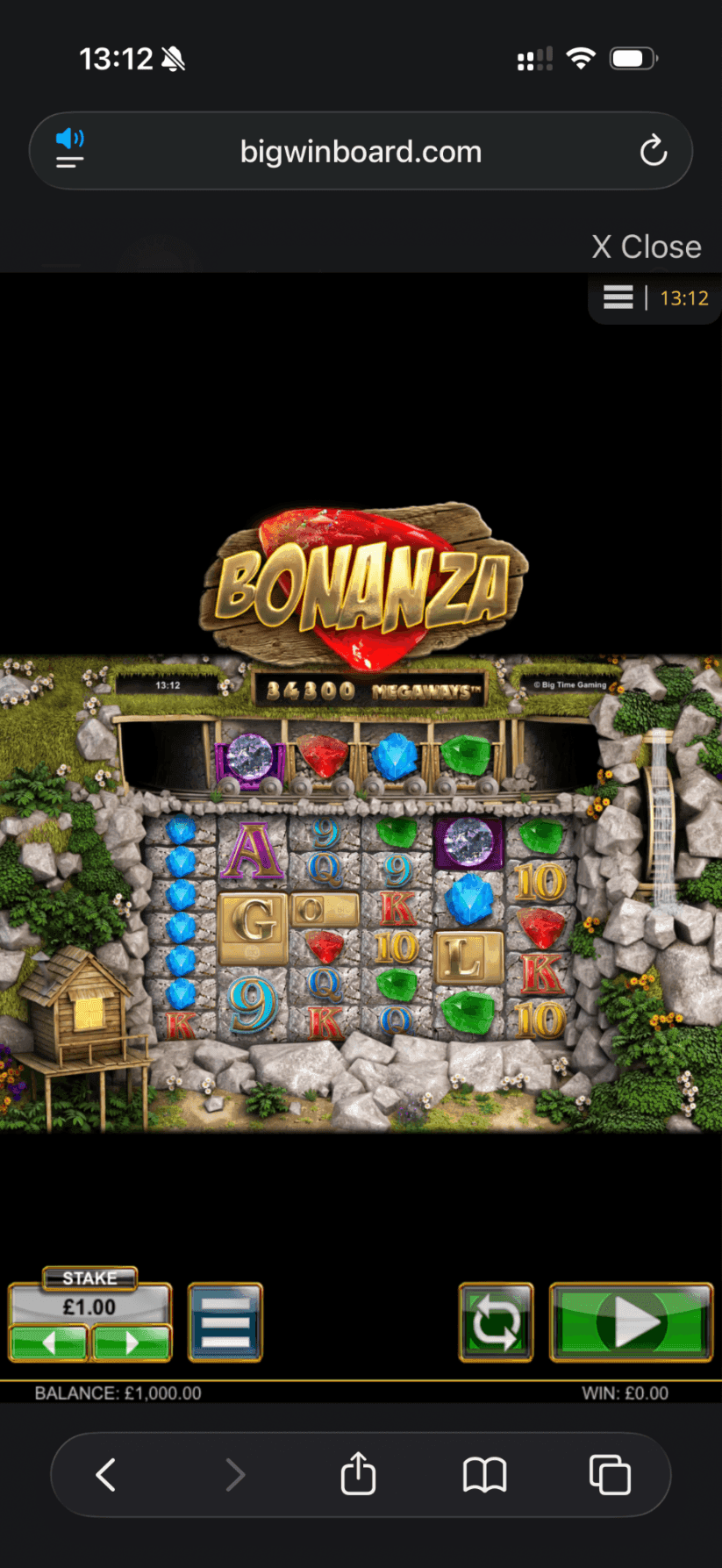 Mobile Play Experience  bonanza megaways