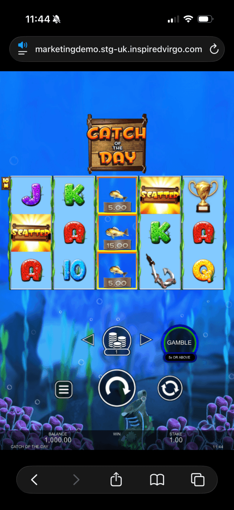 Mobile Play Experience catch of the day