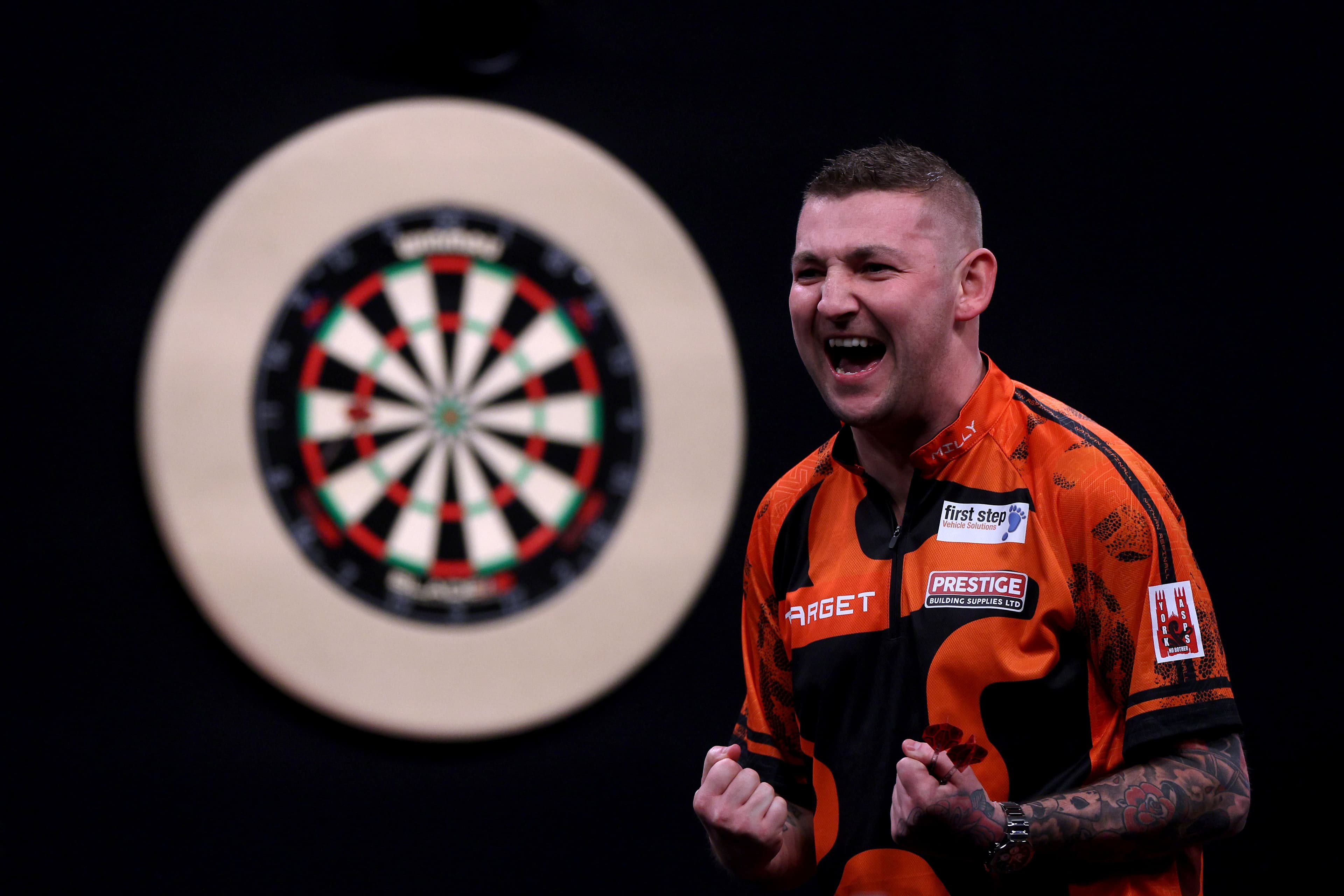 Nathan Aspinall of England
