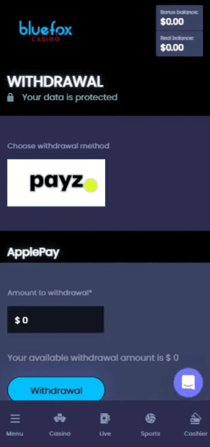 Navigate to the Cashier & Select Your Payment Method